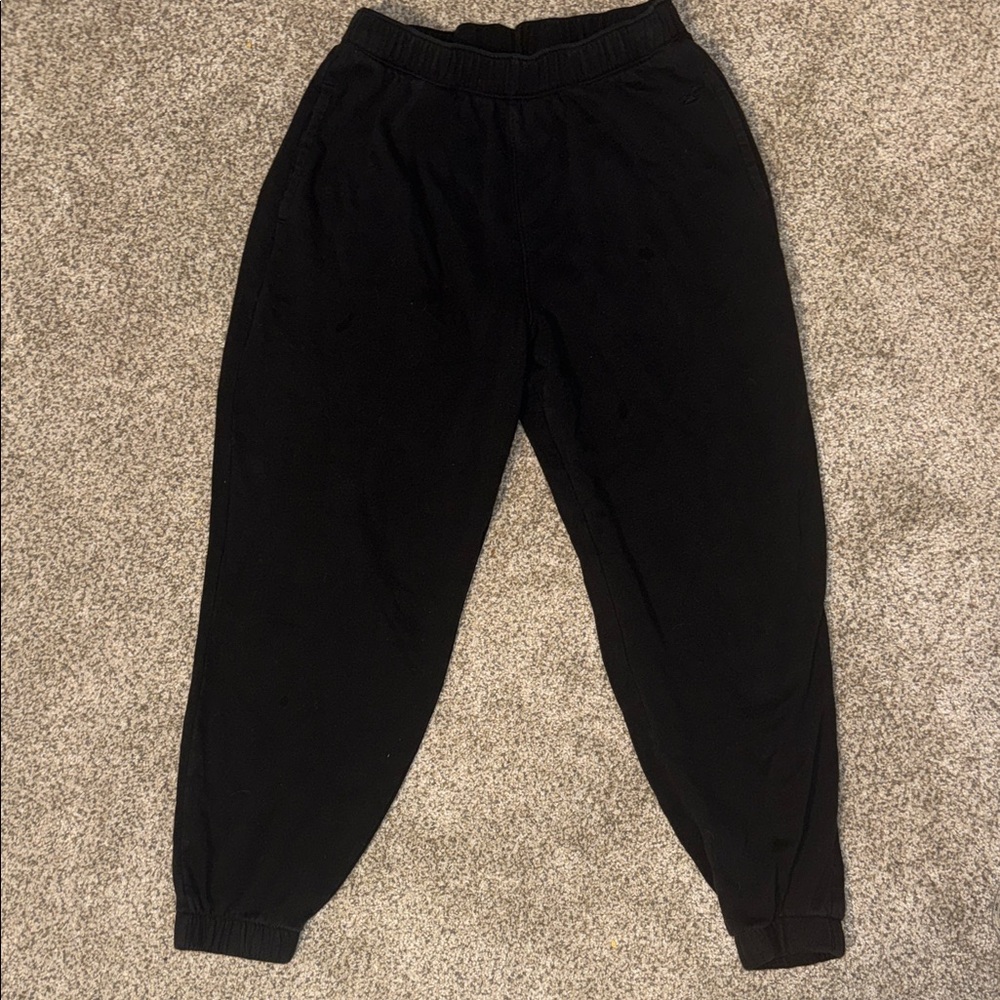 Hollister Black Jogger Sweatpants | Adjustable Rise Athleisure Pants | M